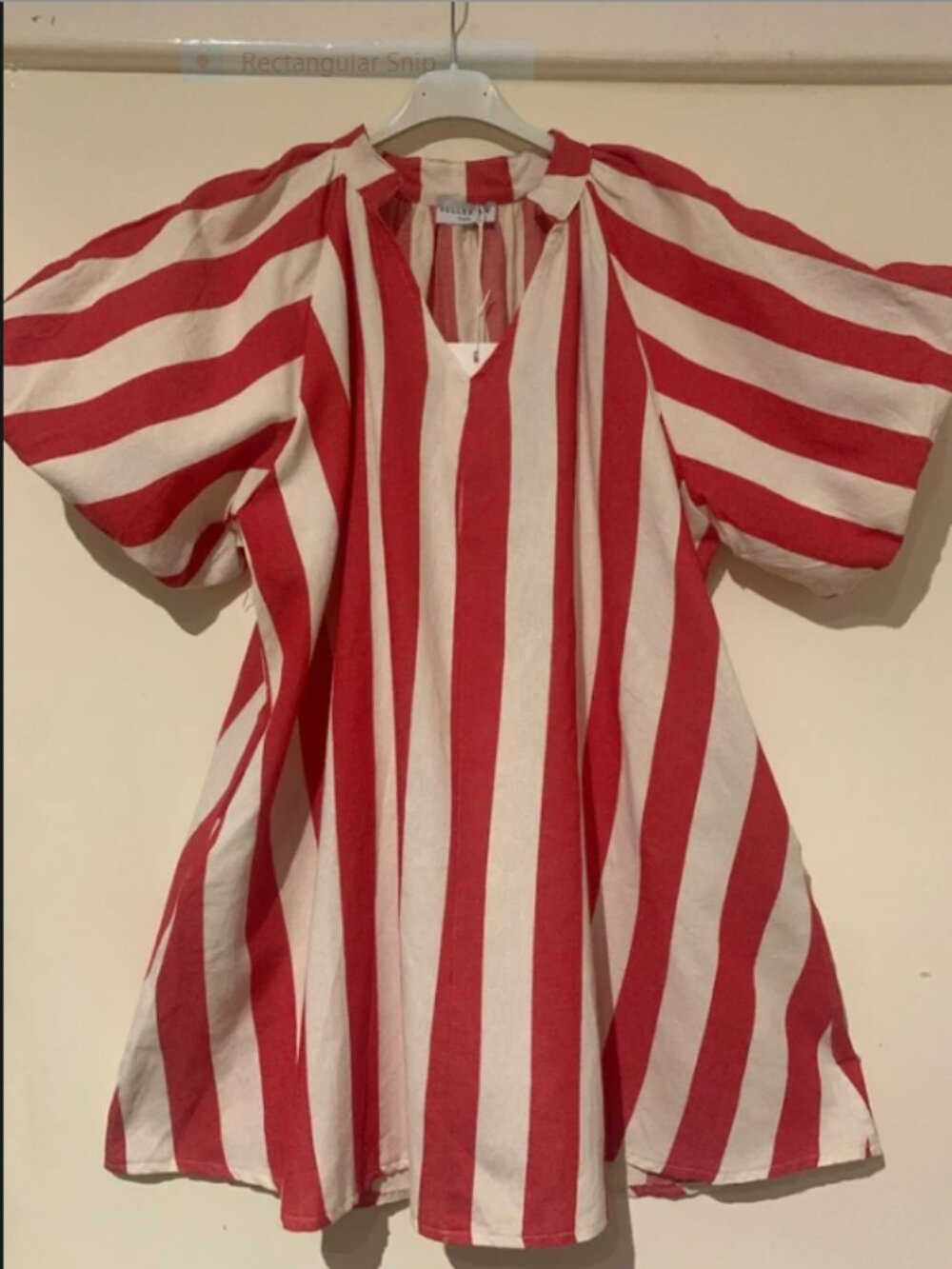 BELLERINA PARIS Striped Cotton Tunic Dress